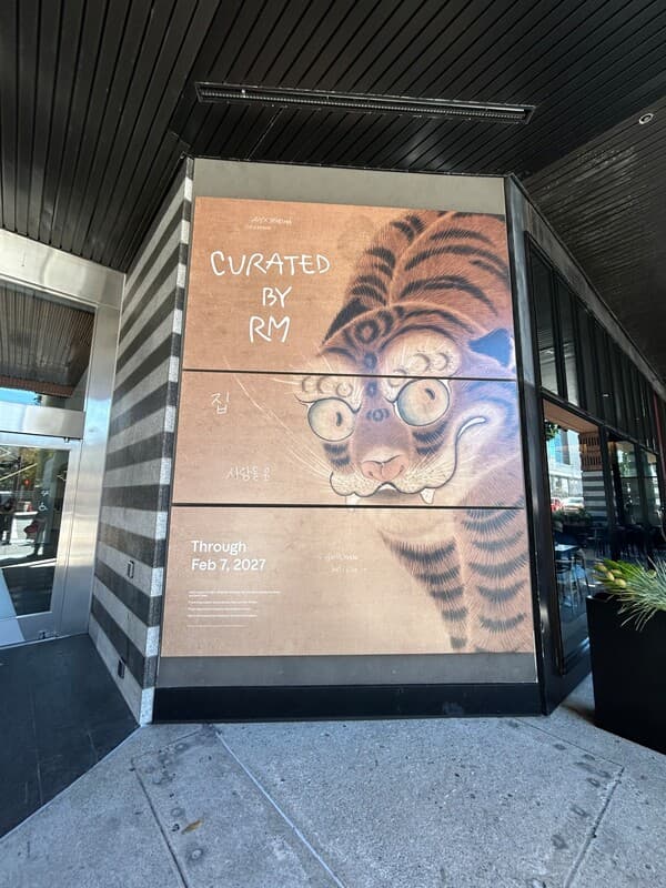 Namjooning at BTS Leader RM's Blockbuster SFMOMA Exhibition